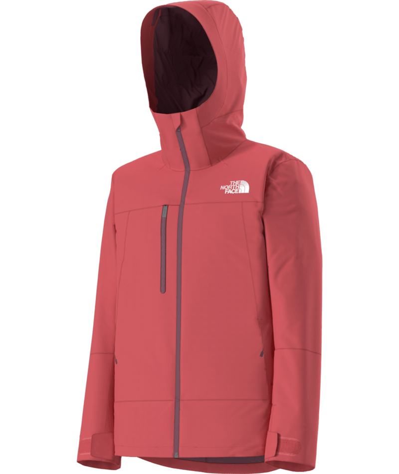 The North Face Coral Red Full-Zip Hooded Jacket