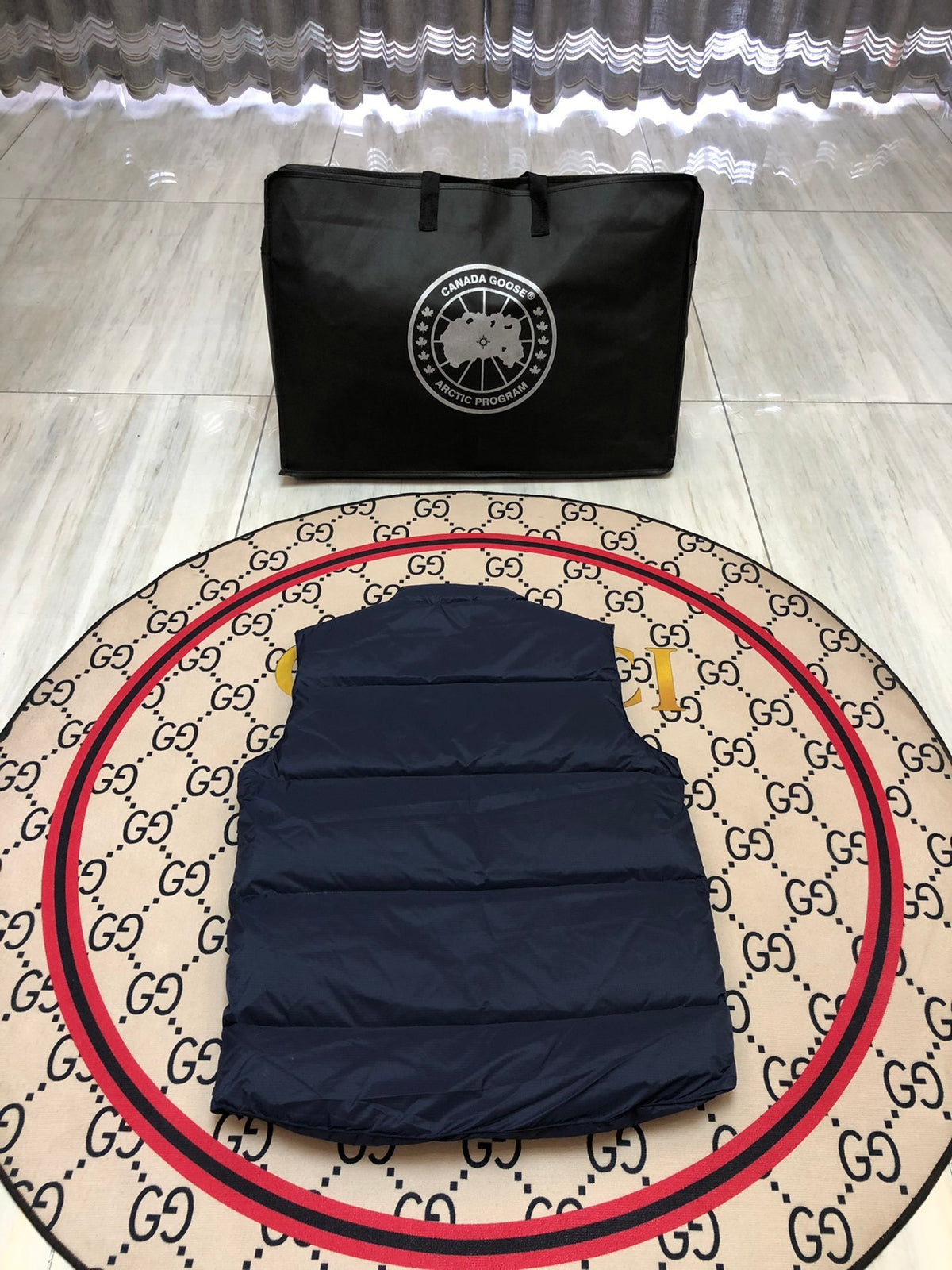 Canada Goose Navy Blue Quilted Puffer Vest