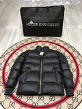 Moose Knuckles Black Stand-Collar Quilted Puffer Jacket