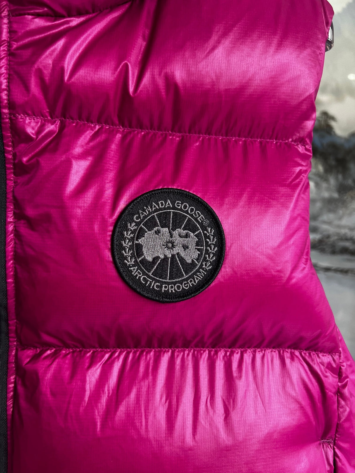 Canada Goose Glossy Fuchsia Quilted Puffer Vest