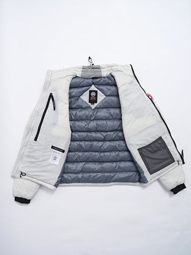 Canada Goose White Stand-Collar Quilted Jacket