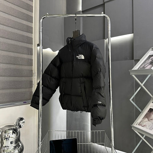 The North Face Black Stand-Collar Puffer Jacket