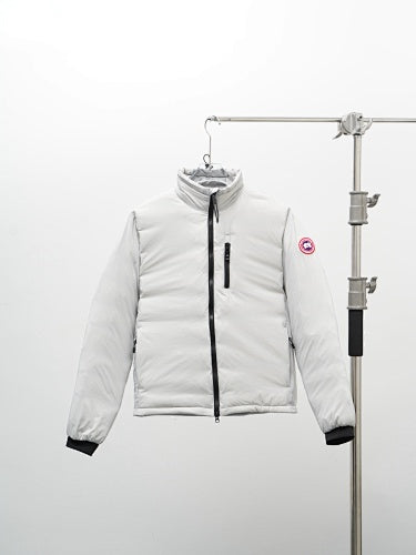 Canada Goose White Stand-Collar Quilted Jacket