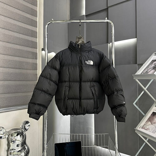 The North Face Black Stand-Collar Puffer Jacket
