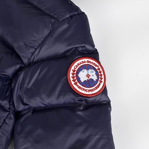 Canada Goose Navy Blue Hooded Quilted Puffer Jacket