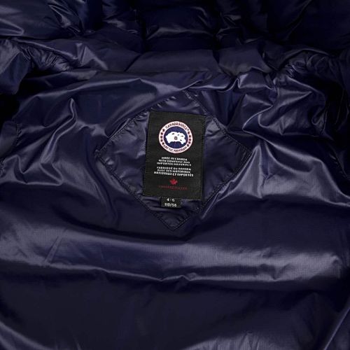 Canada Goose Navy Blue Hooded Quilted Puffer Jacket