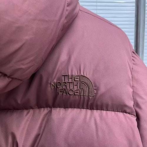 The North Face Dusty Mauve Hooded Quilted Puffer Jacket