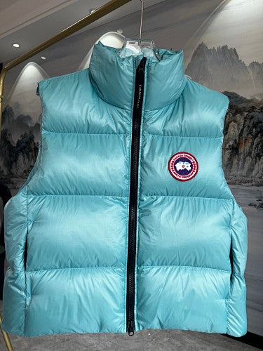 Canada Goose Glossy Turquoise Quilted Puffer Vest