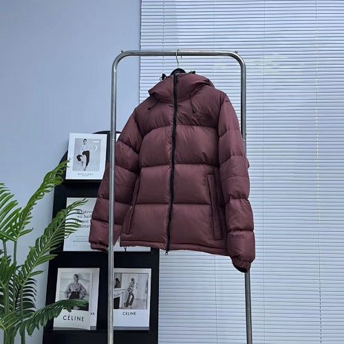 The North Face Dusty Mauve Hooded Quilted Puffer Jacket