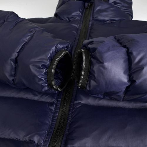 Canada Goose Navy Blue Hooded Quilted Puffer Jacket