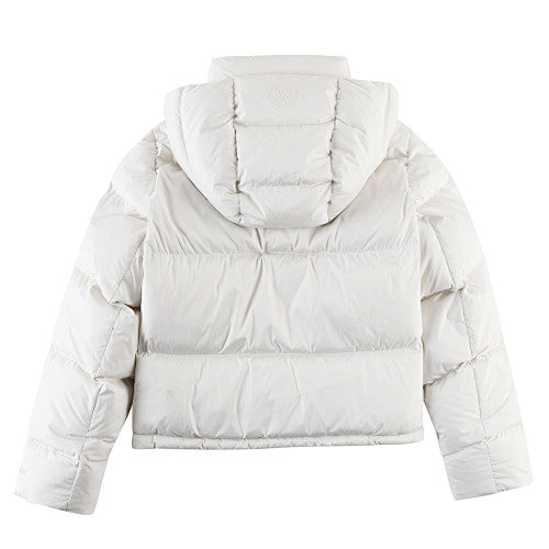 Lululemon Ivory White Hooded Quilted Puffer Jacket