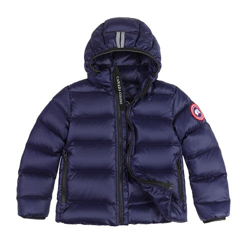 Canada Goose Navy Blue Hooded Quilted Puffer Jacket