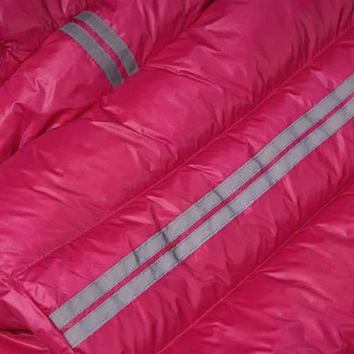 Canada Goose Fuchsia Pink Hooded Quilted Puffer Jacket