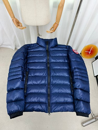 Canada Goose Navy Blue Quilted Stand-Collar Puffer Jacket
