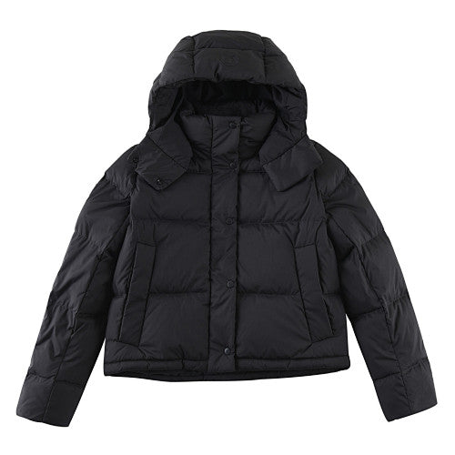 Lululemon Black Hooded Quilted Puffer Jacket