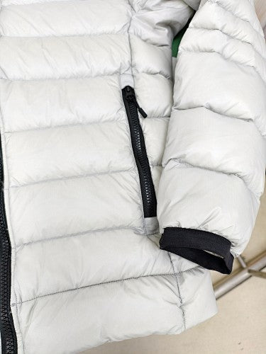 Canada Goose White Quilted Stand-Collar Puffer Jacket