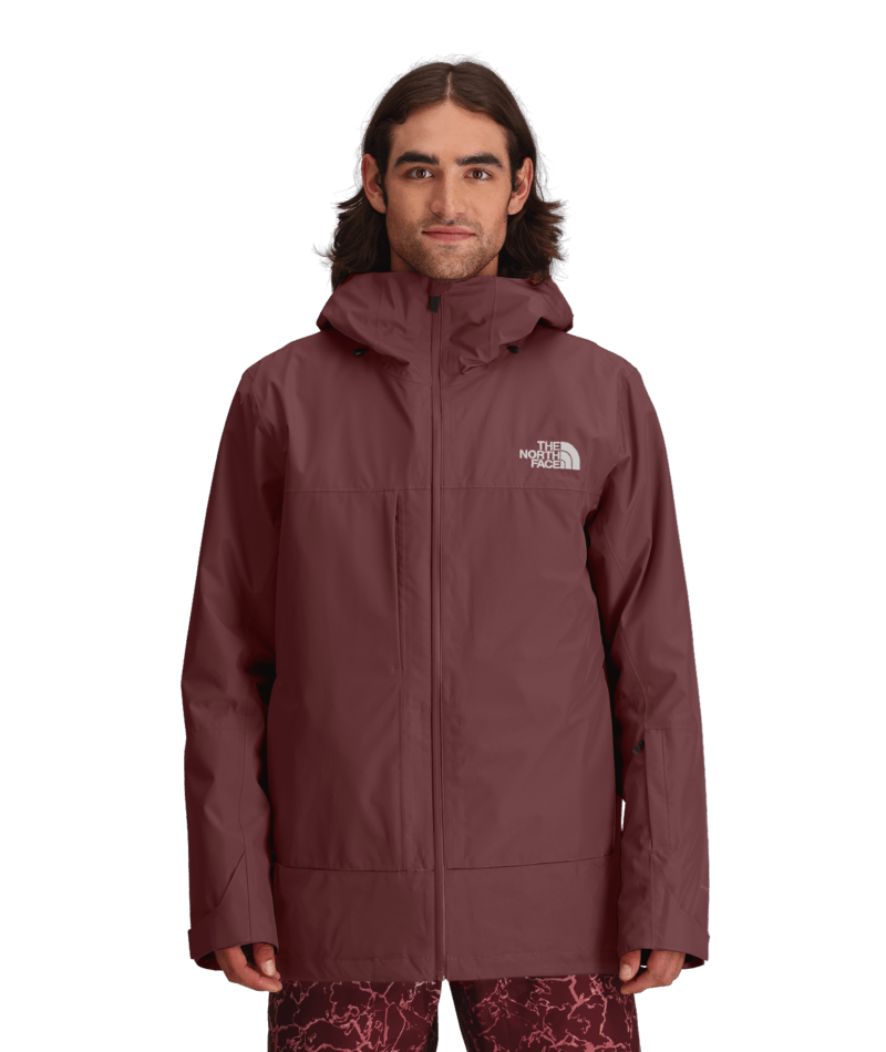 The North Face Burgundy Layered Hooded Jacket