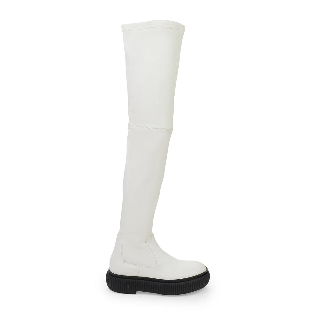 WHITE ARPEGE HIGH OVER THE KNEE BOOTS