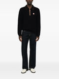 Casablanca waffle-knit zip-up sweater