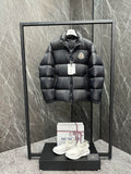 Moncler Black Stand-Collar Quilted Puffer Jacket