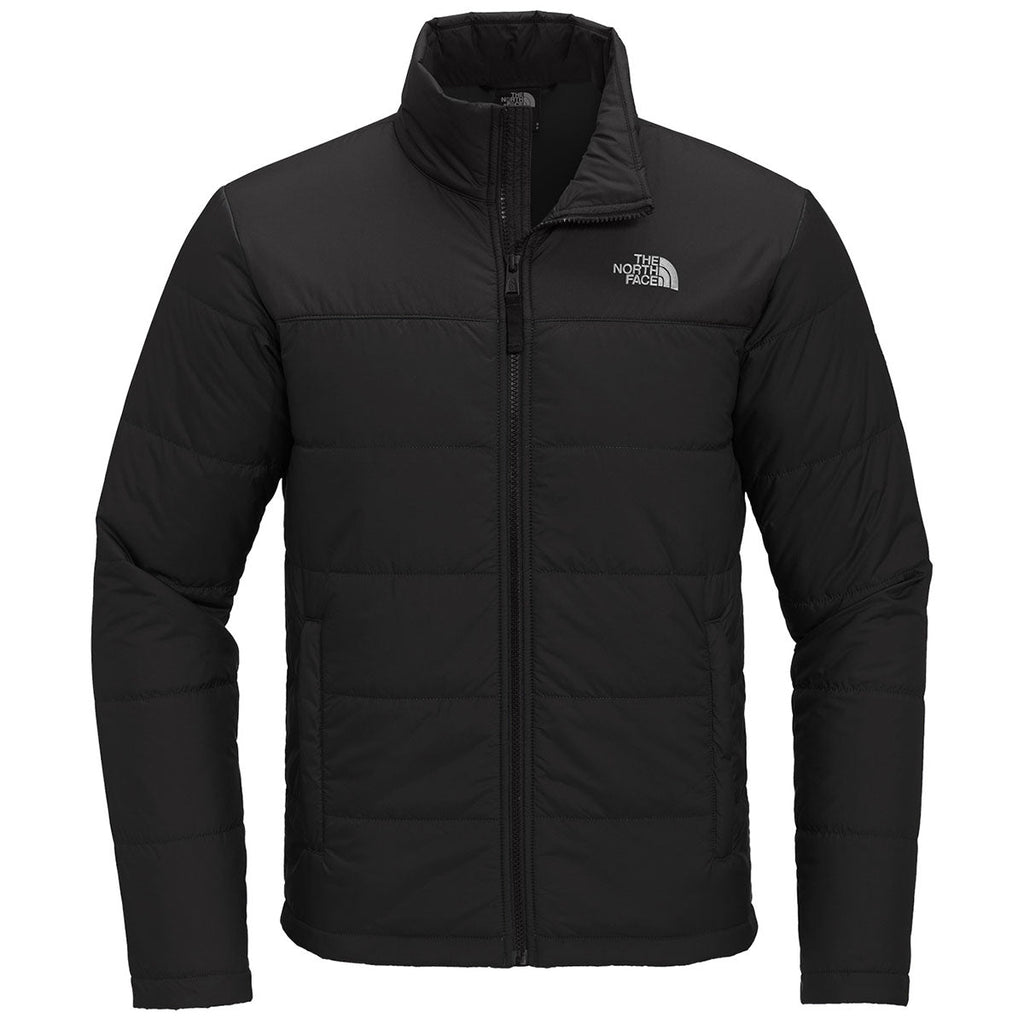 The North Face Black Horizontal-Quilt Stand-Collar Jacket