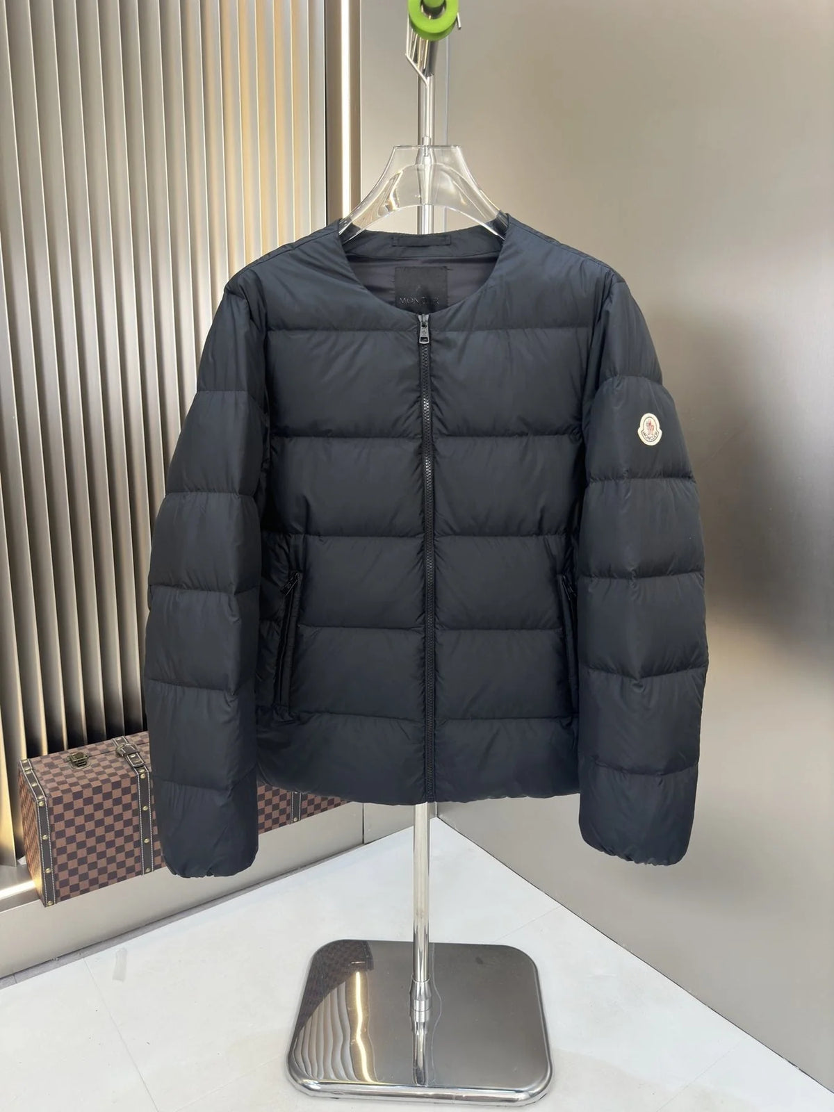 Moncler Black Quilted Full-Zip Jacket