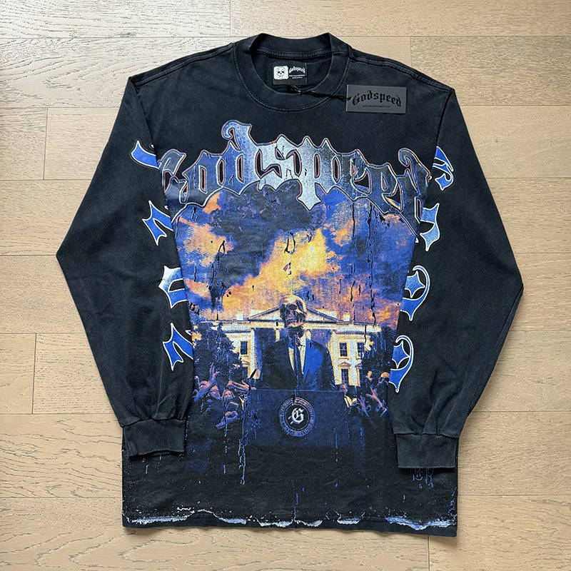 Godspeed Mansion Graphic Long-Sleeve T-Shirt