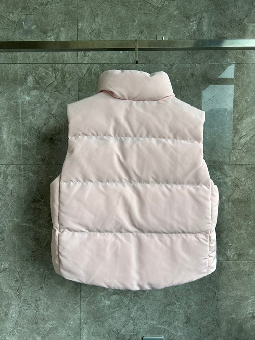 Canada Goose Blush Pink Quilted Stand-Collar Puffer Vest