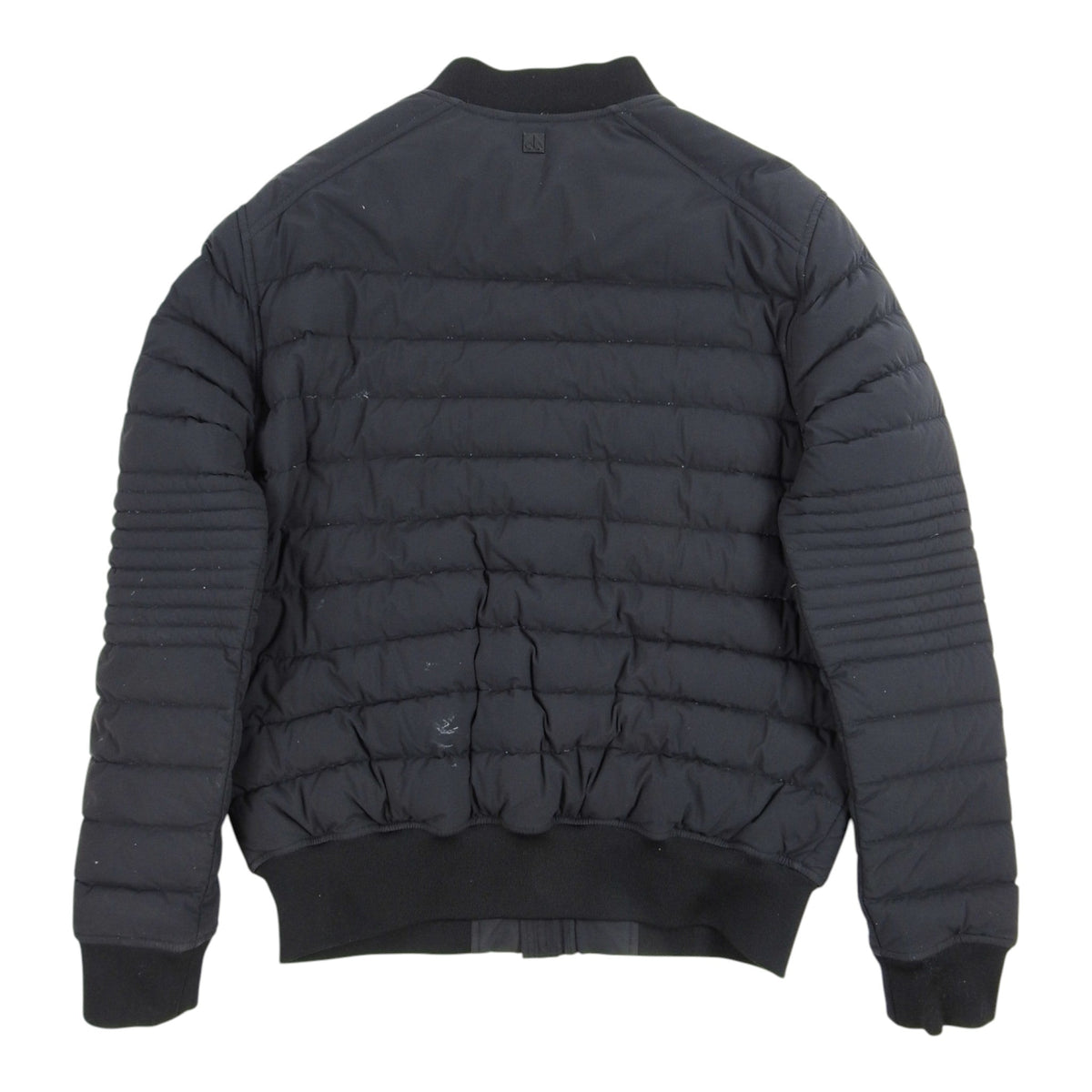 Moncler Black Mixed-Quilt Zip-Up Bomber Jacket