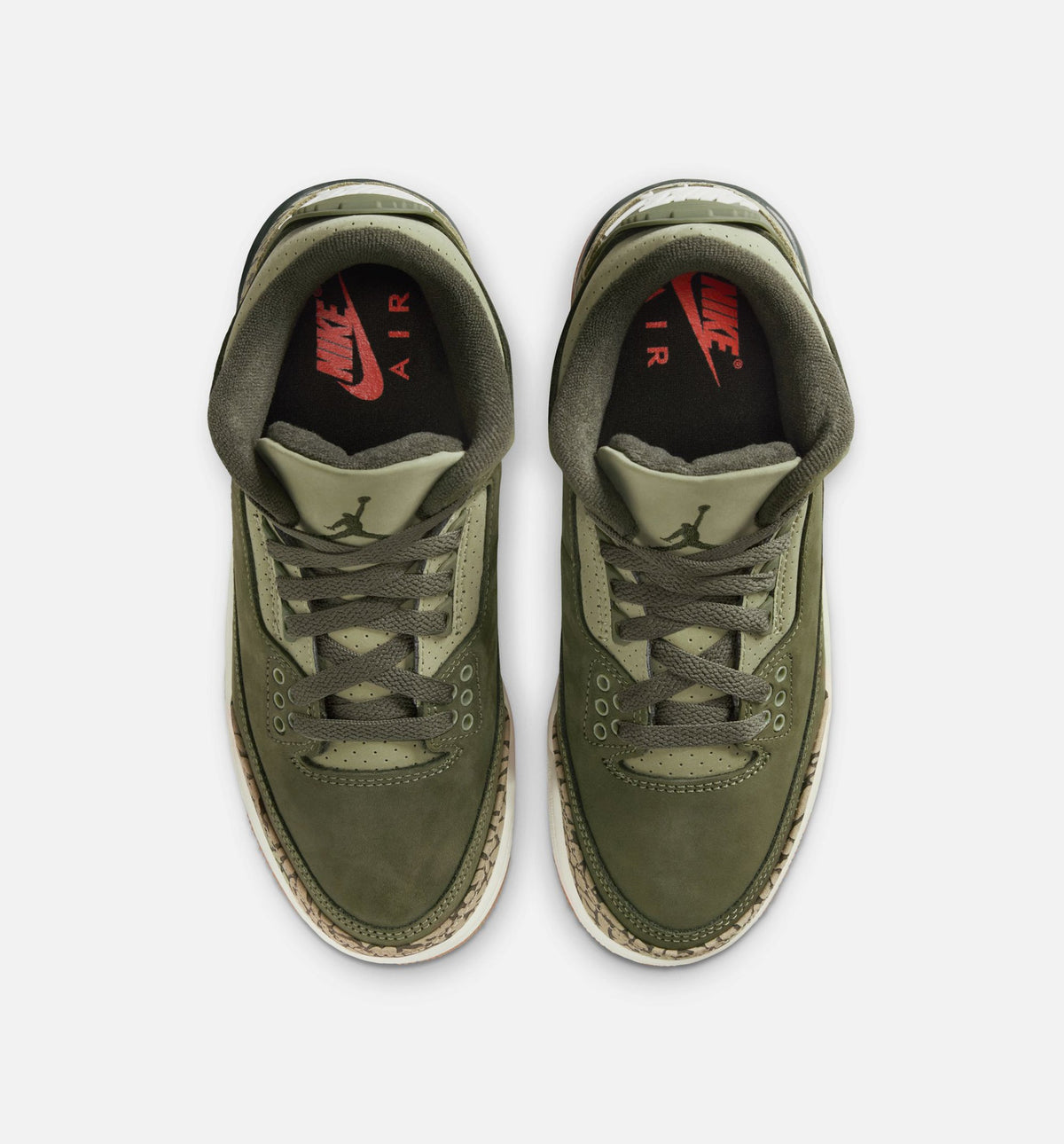 Air Jordan 3 Retro “Medium Olive” Grade School Lifestyle Shoes (GS)