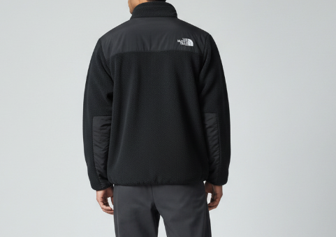 The North Face Black Paneled Full-Zip Fleece Jacket
