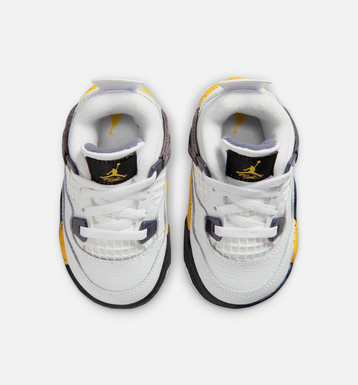 Air Jordan 4 Retro "Rare Air Tour Yellow" Infant/Toddler Shoe – White/Dark Blue Grey/Black/Tour Yellow