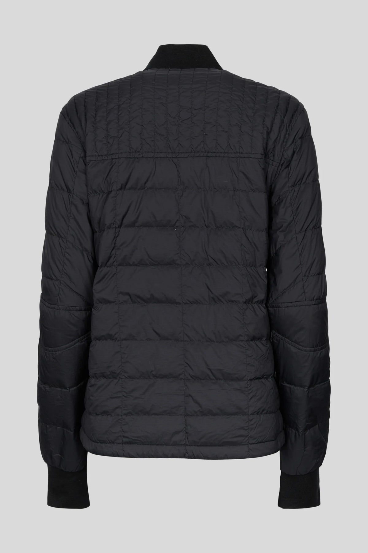 Canada Goose Black Mixed-Quilt Stand-Collar Jacket