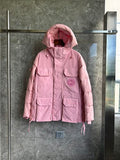 Canada Goose Dusty Pink Hooded Multi-Pocket Puffer Jacket