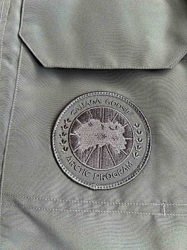 Canada Goose Charcoal Gray Hooded Multi-Pocket Puffer Jacket
