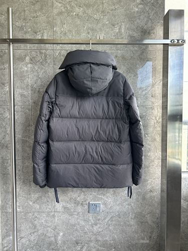 Canada Goose Charcoal Gray Hooded Multi-Pocket Puffer Jacket
