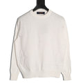 Louis Vuitton Tonal Relief-Style Crewneck Knit Sweater - Cream